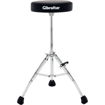 Gibraltar Tall Performance Round Drum Throne with Adjustable Footrest and Tripod Memory Lock
