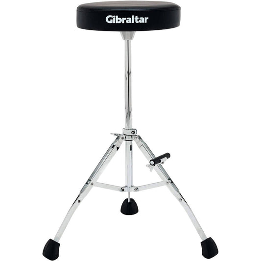Gibraltar Tall Performance Round Drum Throne with Adjustable Footrest and Tripod Memory Lock