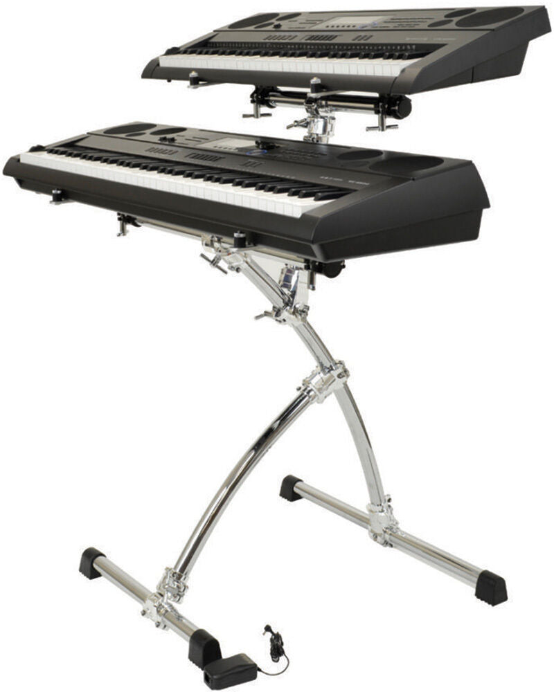 Gibraltar Key Tree Double Tier Keyboard Stand with Adjustable Height and Memory Locks — view 2