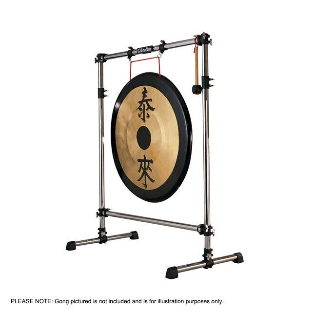 Gibraltar Gong Stand with 1.5" Rack Tubing, Collapsible for Easy Transport