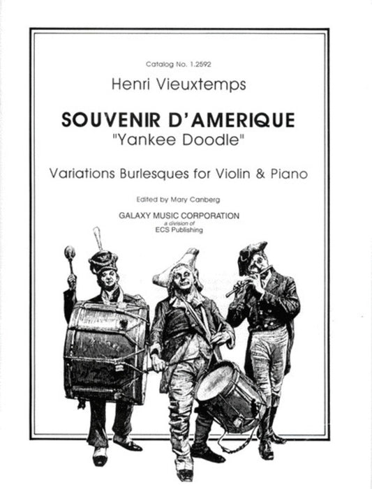 Souvenir Damerique (Yankee Doodle Var) Violin/Piano Book