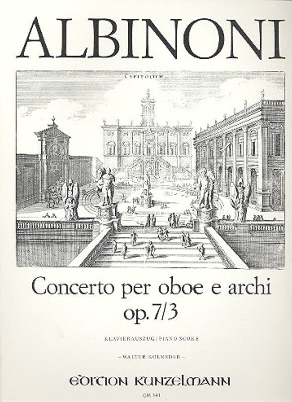 Concerto Op 7 No 3 B Flat Oboe Piano Book