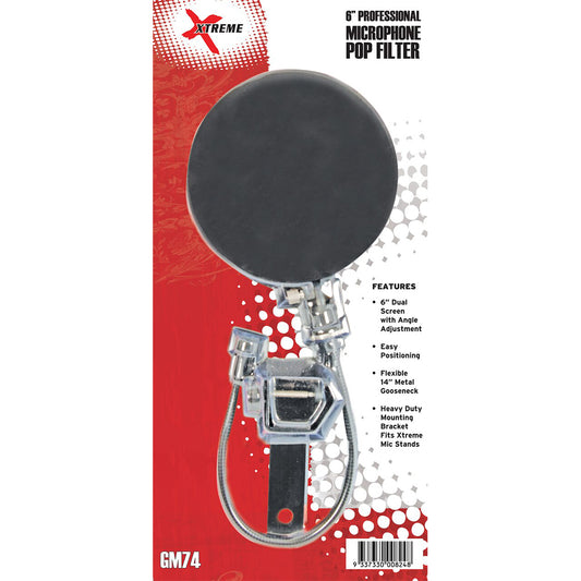 Xtreme GM74 6" Professional Microphone Pop Filter