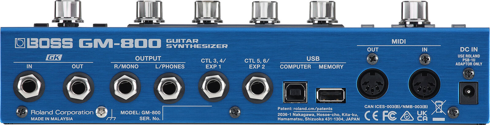 BOSS GM-800 Guitar Synthesizer with ZEN-Core Engine & Serial GK Interface - Ultimate Creative Sound Tool — view 4