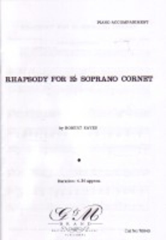 Rhapsody Soprano Cornet E Flat/Piano Book