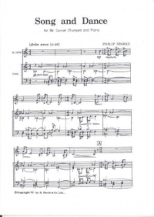 Sparke - Song And Dance Cornet (Trumpet) And Piano (G & M Brand)