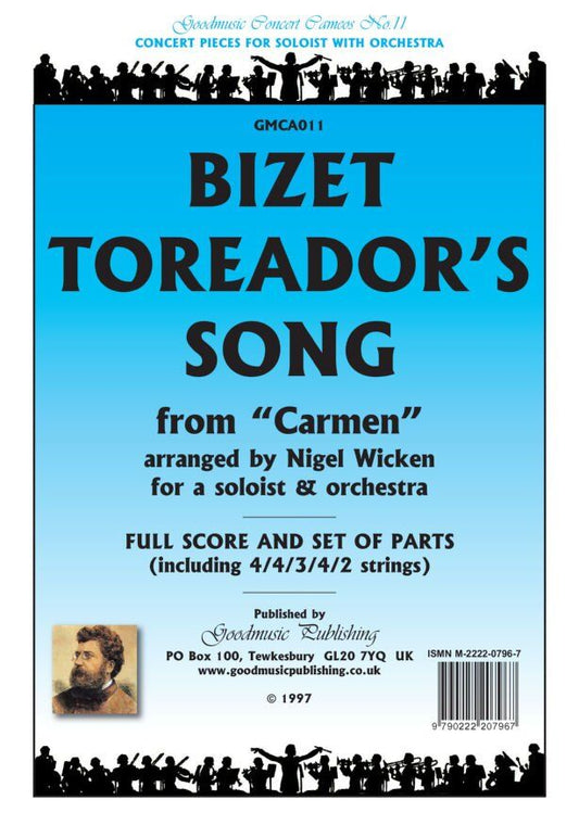 Toreadors Song for Soloist and Orchestra SC/Pts by Bizet, Arranged by Nigel Wicken