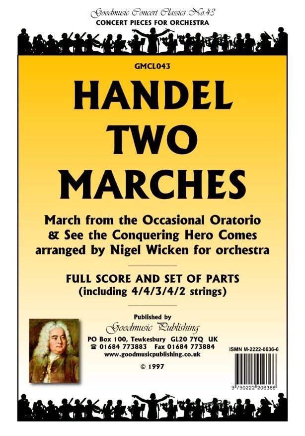 Handel - Two Marches for Orchestra SC/PTS