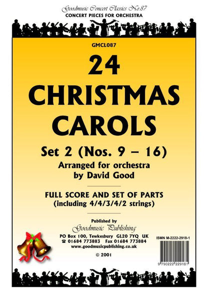 24 Christmas Carols Set 2 (Nos. 9-16) for Orchestra SC/PTS by David Good