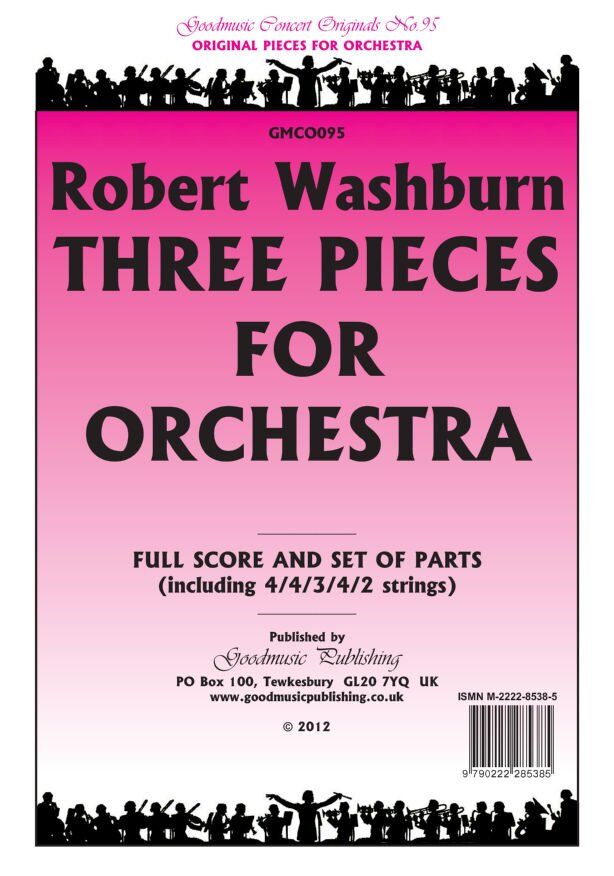 Washburn - Three Pieces for Orchestra SC/PTS
