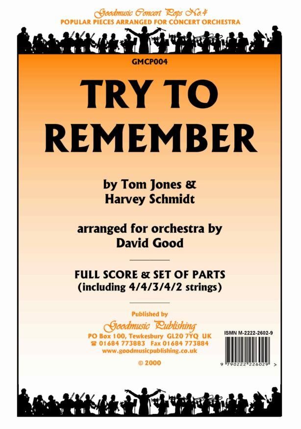 Try to Remember for Orchestra SC/PTS