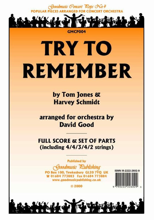 Try to Remember for Orchestra SC/PTS
