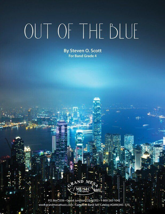 Out of the Blue CB4 SC/PTS by Steven O. Scott - Grand Mesa Music