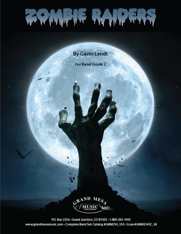 Zombie Raiders — Concert Band Grade 2, Score & Parts (Grand Mesa Music)