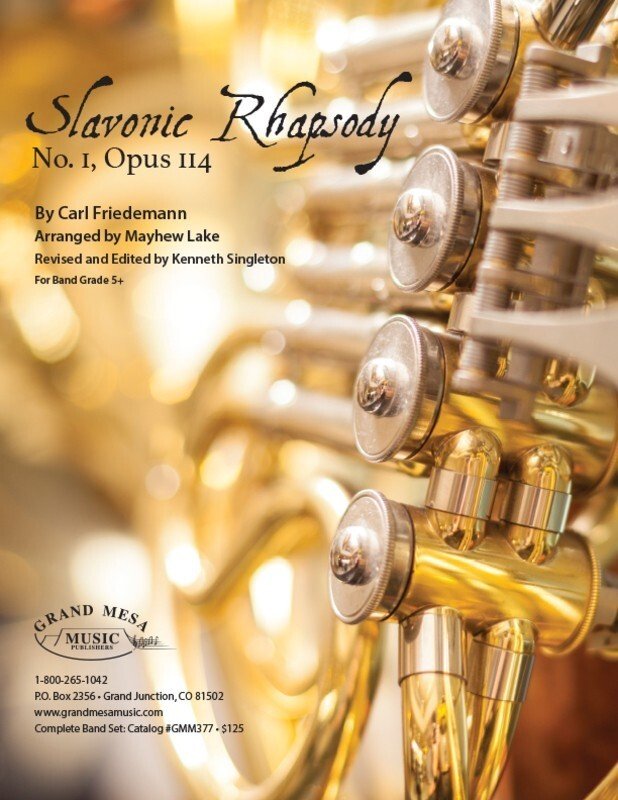 Slavonic Rhapsody No. 1 — Concert Band Grade 5.5, Score & Parts (Grand Mesa Music)