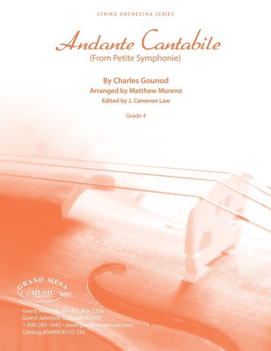 Andante Cantabile From Petite Symphony So4-4.5 S (Music Score/Parts) Book