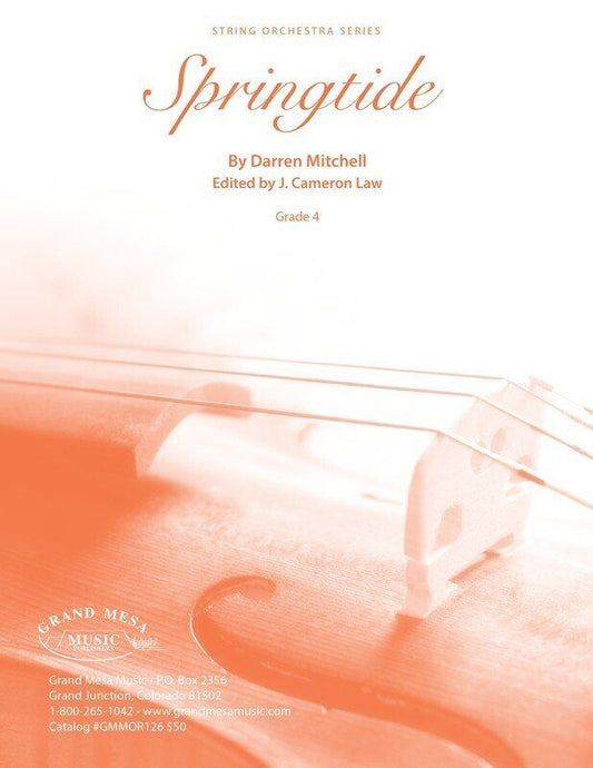 Springtide for String Orchestra by Darren Mitchell, SC/PTS