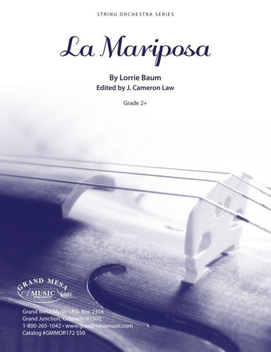 Baum: La Mariposa — String Orchestra Grade 2.5, Score & Parts (Grand Mesa Strings)