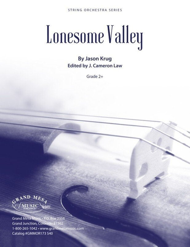 Krug: Lonesome Valley — String Orchestra Grade 2, Score & Parts (Grand Mesa Strings)