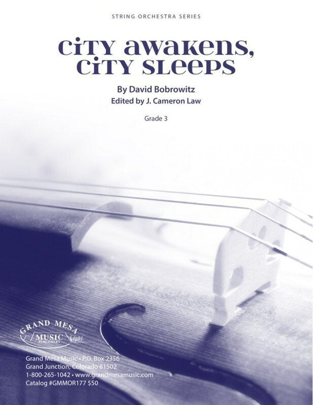 Bobrowitz: City Awakens City Sleeps — String Orchestra Grade 3, Score & Parts (Grand Mesa Strings)