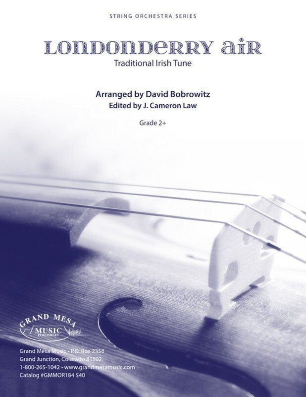 Londonderry Air (Trad. Irish) — String Orchestra Grade 2, Score & Parts (arr. Bobrowitz) (Grand Mesa Strings)
