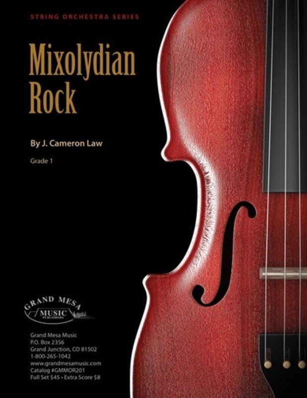 J. Cameron Law: Mixolydian Rock — String Orchestra SO1, Score & Parts (Grand Mesa Strings)