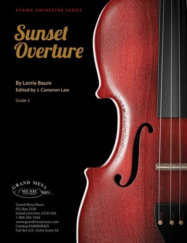 Lorrie Baum: Sunset Overture — String Orchestra SO2, Score & Parts (Grand Mesa Strings)