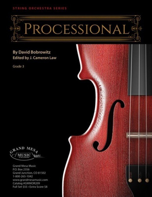 David Bobrowitz: Processional — String Orchestra SO3, Score & Parts (Grand Mesa Strings)