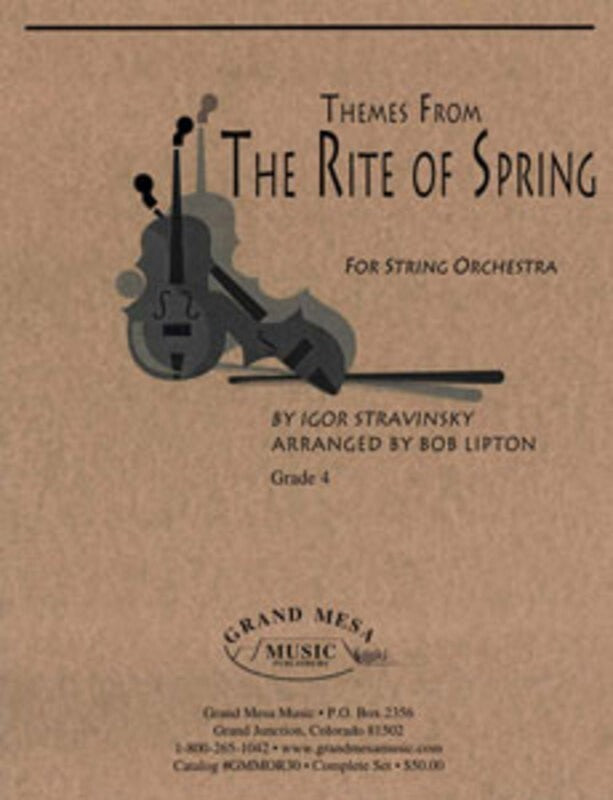 Themes From The Rite Of Spring Score Only (Music Score) Book