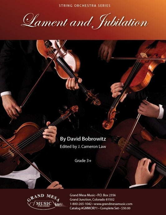 Lament And Jubilation String Orch Gr 3And Score/Parts Book