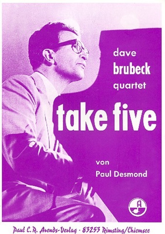 Take Five Alto Sax Tenor Sax Piano (Set Of Parts) Book