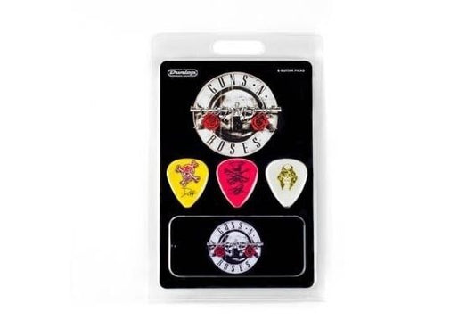 GUNS N ROSES Collector Series Pick Tin & 6 Picks Jim Dunlop