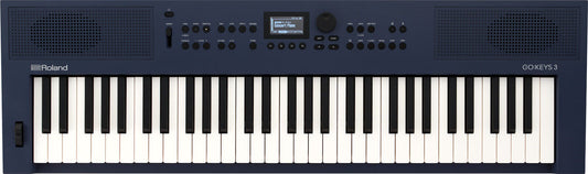 ROLAND GO KEYS 3 Portable Keyboard - Midnight Blue, Simple Music Creation, 61 Keys, Bluetooth Connectivity, Loop Mix Function
