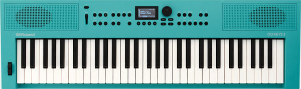 ROLAND GO KEYS 3 Portable Turquoise Keyboard - Easy Music Creation, 61 Keys, Bluetooth Connectivity, Loop Mix Feature