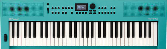 ROLAND GO KEYS 3 Portable Turquoise Keyboard - Easy Music Creation, 61 Keys, Bluetooth Connectivity, Loop Mix Feature