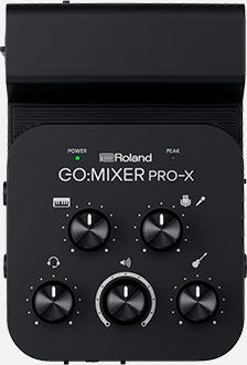 ROLAND GO:MIXER PRO-X - Smartphone Audio Mixer for Music Videos, Podcasts & Livestreaming, High-Quality Sound, Multi-Input Compatibility