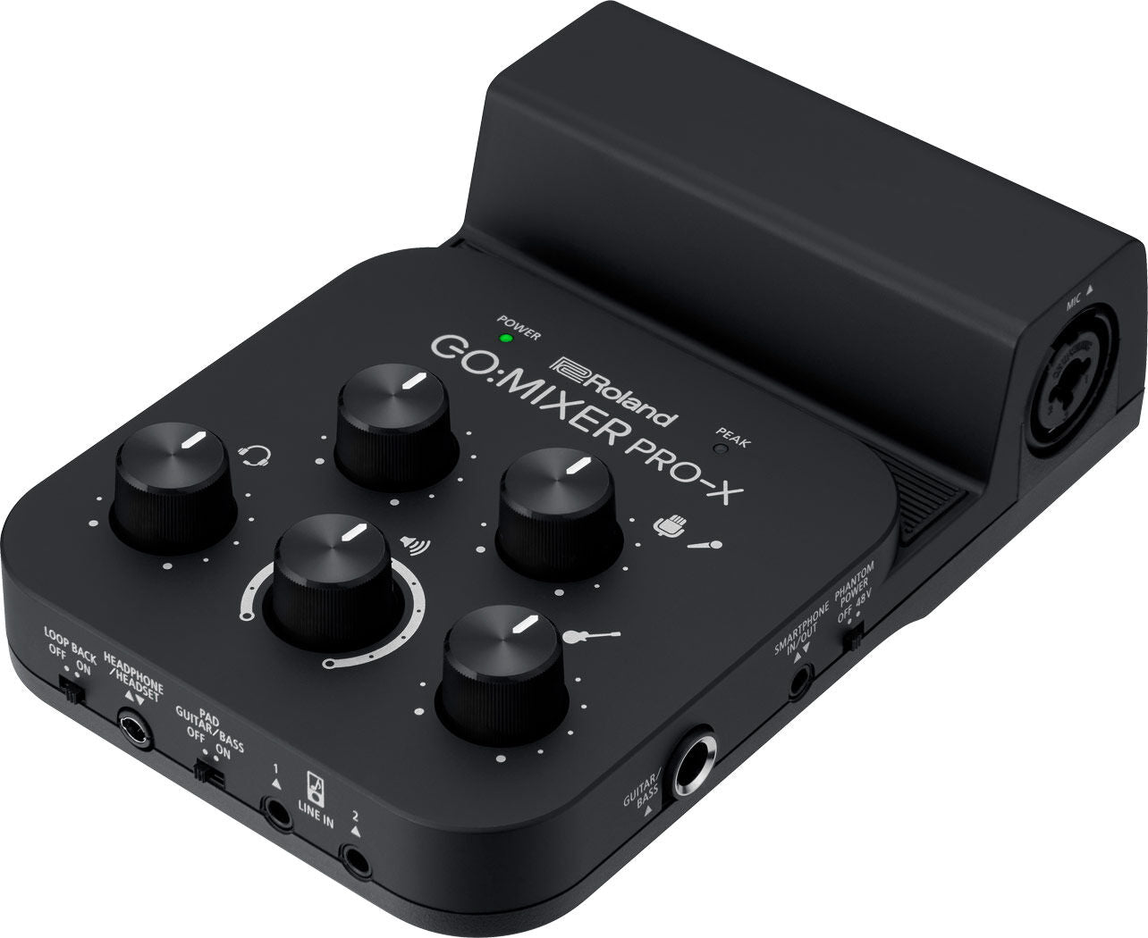ROLAND GO:MIXER PRO-X - Smartphone Audio Mixer for Music Videos, Podcasts & Livestreaming, High-Quality Sound, Multi-Input Compatibility — view 5
