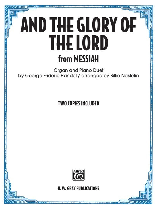 And the Glory of the Lord Organ Sheet Music