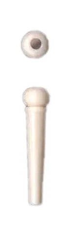 AMS Bridge Pin Ivory with Mexican Abalone Dot