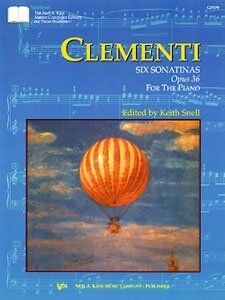 Clementi - 6 Sonatinas Op. 36, Ed. Snell, Piano Sheet Music, 48 Pages