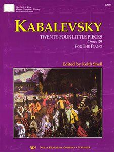 Kabalevsky - 24 Little Pieces Op. 39 for Piano, Neil A. Kjos Music Company, 32 pages, progressive difficulty for young students