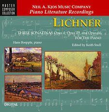 Lichner: Three Sonatinas Op. 4, Op. 49, Op. 66 (CD)