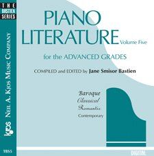 Piano Literature Book 5 Advanced CD