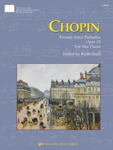 Chopin - 24 Preludes Op. 28 for Piano by Frederic Chopin, 88 Pages, Published by Neil A. Kjos Music Company