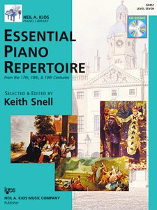 Essential Piano Repertoire Level 7 Book/CD 17th 18th 19th Century