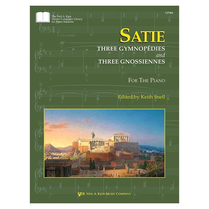 Satie - Three Gymnopedies & Three Gnossiennes for Piano, 16 Pages, Neil A. Kjos Music Company