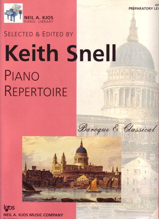 Piano Repertoire Baroque and Classical Prep Level by Neil A. Kjos Music Company, 16 Pages