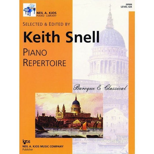 Piano Repertoire Baroque and Classical Level 6 by Neil A. Kjos Music Company, 56 Pages