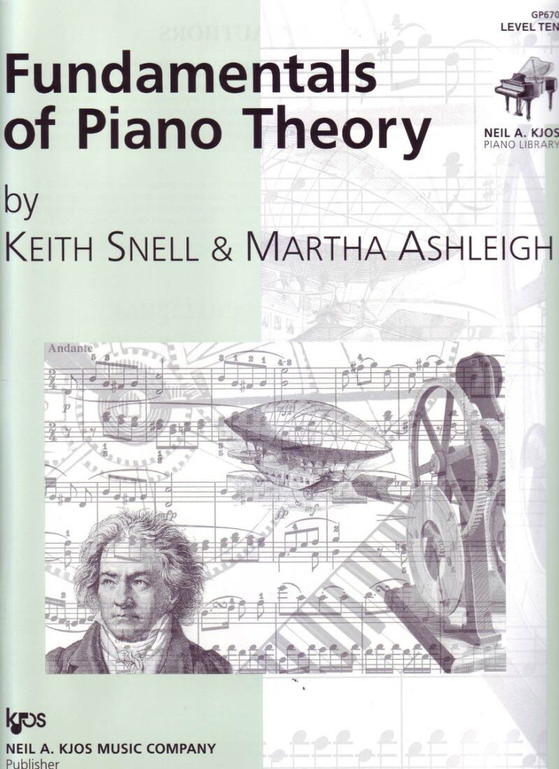 Fundamentals of Piano Theory Level 10 by Neil A. Kjos Music Company, 88 pages