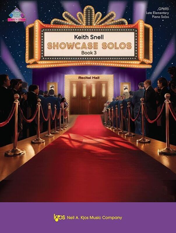 Showcase Solos Book 3 by Keith Snell for Piano - 23 Pages - Neil A. Kjos Music Company